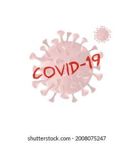 el trasfondo del virus covid-19 como gripe peligrosa. ilustración vectorial