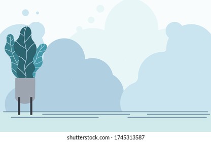 Background cozy felling in Blue color Vector