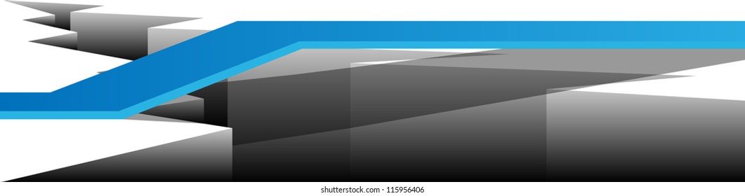 background with cracked road texture, vector.