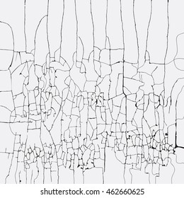 Background cracks in the old wall. Abstract pattern design grunge texture.