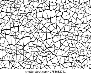  Background from cracks, scratches,  chips.  Grunge texture. vector  