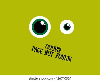 background with crazy cartoon eyes for page 404