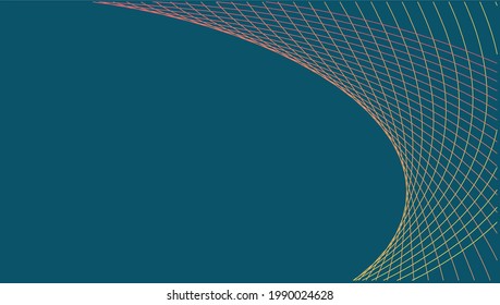 Background created with Geometric Line Art. Wave shaped blended dots.
Vector design EPS 10.