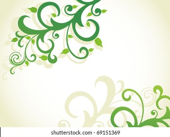 background with creative floral pattern nature background