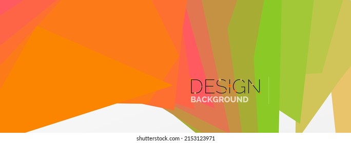 Background, creative geometric shapes composition with gradient effect. Wallpaper for concept of AI technology, blockchain, communication, 5G, science, business and technology