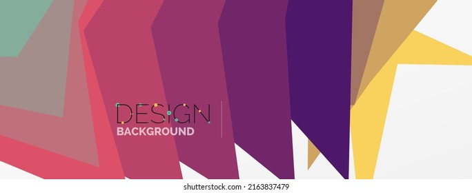 Background, creative geometric shapes composition with gradient effect. Wallpaper for concept of AI technology, blockchain, communication, 5G, science, business and technology