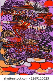Background creative modern abstract illustration. Use for print in creative way. Poster with geometric graffiti.