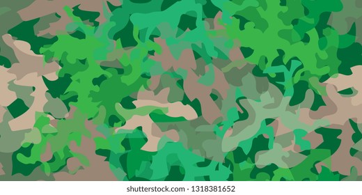Background. Creative texture. Camouflage seamless surface. Color shapeless spots. Vector graphics