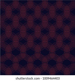 Background Cricle Pattern Red Line