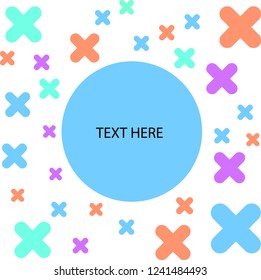 background cross design template vector