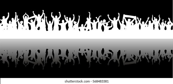 Background with crowd people.