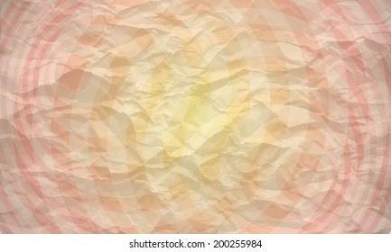 background of crumpled paper with geometric pattern