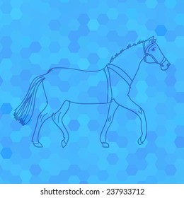 background of crystal horse