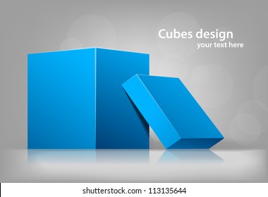 Background with cubes