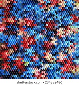 Background from cubes. Abstract illustration