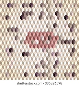 Background from cubes. Abstract illustration
