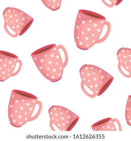 background of cups coffee delicious icons vector illustration design