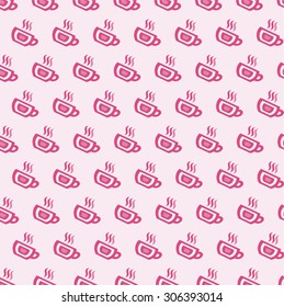 Background with cups, vector.