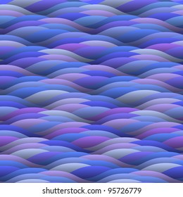 Background of curled abstract waves.Seamless vector