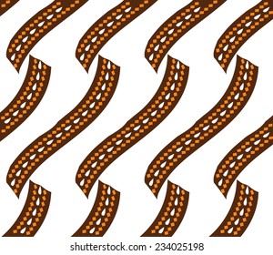 Background curve with brown.