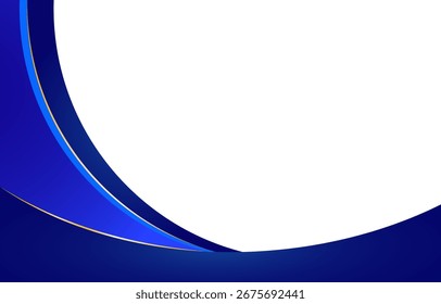 Fondo con patrón de curva y color azul. Ilustración vectorial