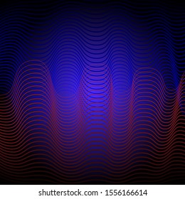 Background of curved colored lines in the form of waves. 