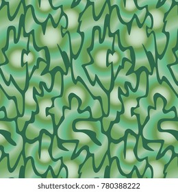 background of curved green shapes