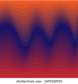 Background of curved lines in the form of waves. Wavy background.