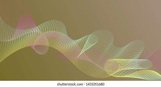Background curved lines intersection shapes. Smooth filament curves motion creative background. Fluid curl lines ripple texture design. Stylish progressive technology vector wallpaper.