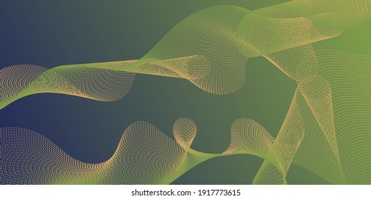 Background curved lines intersection shapes. Overlapping curves card backdrop simple design. Fluid bent lines ripple effect graphics. Contemporary vector graphics with bent waves.