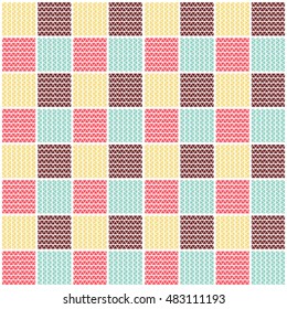 background is of curved lines on a white background divided into squares