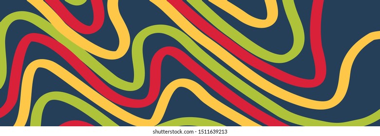 Background with curves, waves and lines. Header and banner. Design template for Brochure, Flyer or Depliant for business purposes