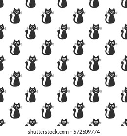 background with cute black cats
