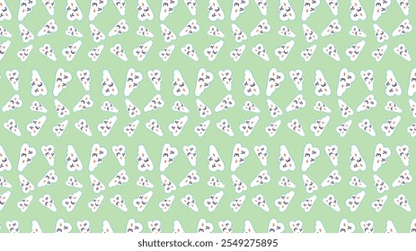 Background Cute Clouds with Abstract and Aesthetic Pattern