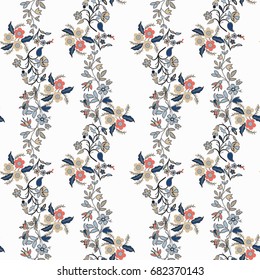 Background with cute flowers. Seamless pattern.