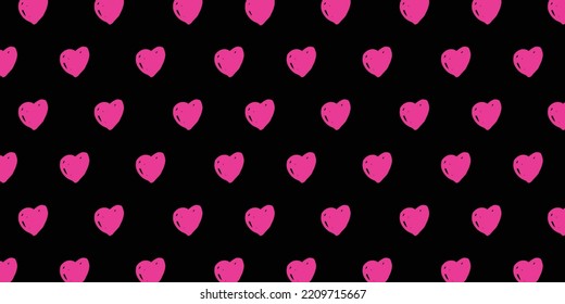 background with cute hand drawn heart illustration for valentine's day and love theme