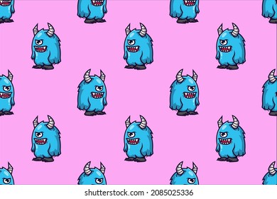 background cute little bigfoot vector illustration design