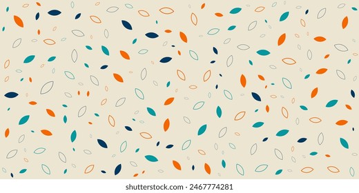 Background with cute little leaf patterns in 3 color shades, suitable for nature themed designs, renewable energy banners, botanical illustrations, or eco friendly marketing materials
