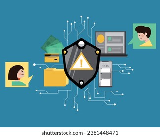 Background Cyber Security Analyst Illustrations: Artistic backdrops emphasizing the role of analysts in protecting digital environments from cyber threats