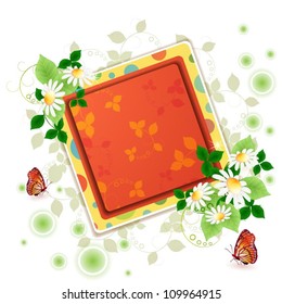 Background with daisies