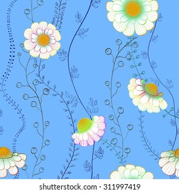 background daisies