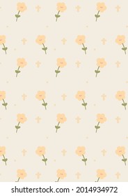 Background daisy yellow.Eps 10 vector.