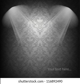 Background with damask pattern