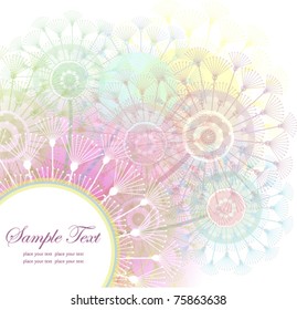 Background with dandelions (EPS10)