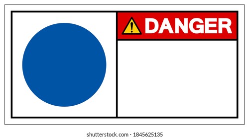 Background Danger Blank Symbol Sign,Vector Illustration, Isolate On White Background Label. EPS10