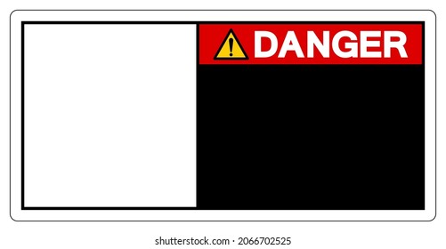 Background Danger Blank Symbol Sign,Vector Illustration, Isolate On White Background Label. EPS10