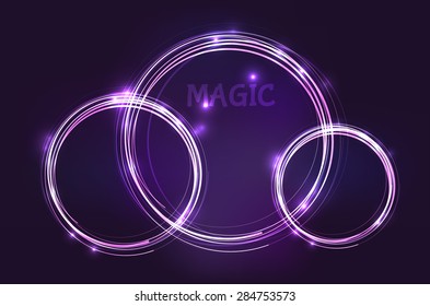 Background, dark, black, glowing, circles, frame, circle, shimmering sheen