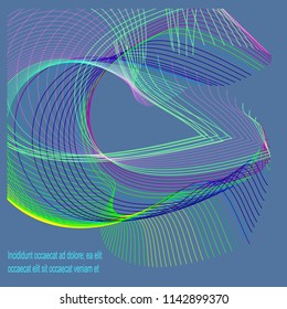 The background is dark, blue, multi-colored wave, green, purple, yellow.