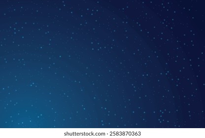 Background with dark blue starry sky. Vector on the background of the night sky.	