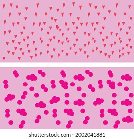 Fondo con un toque de elegante imagen rosa fresco